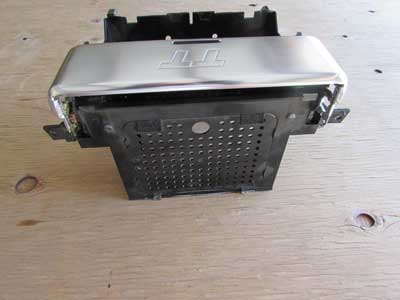 Audi TT MK1 8N Dash Radio Stereo Climate Controller Carrier Bracket w/ Aluminum Flap Cover w/ TT Logo 8N0863243C4